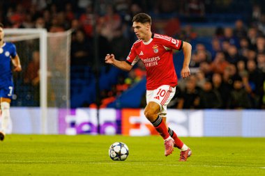 Georgiy Sudakov seen during Champions League league phase game between Chelsea FC and  SL Benfica (Maciej Rogowski/ Ball Raw Images)