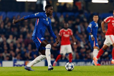 Trevoh Chalobah seen during Champions League league phase game between Chelsea FC and  SL Benfica (Maciej Rogowski/ Ball Raw Images)