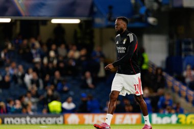 Dodi Lukebakio seen during Champions League league phase game between Chelsea FC and  SL Benfica (Maciej Rogowski/ Ball Raw Images)