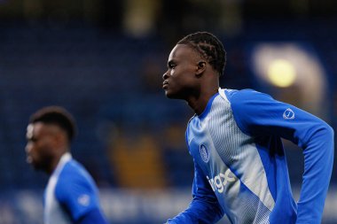 Tyrique George seen during Champions League league phase game between Chelsea FC and  SL Benfica (Maciej Rogowski/ Ball Raw Images)