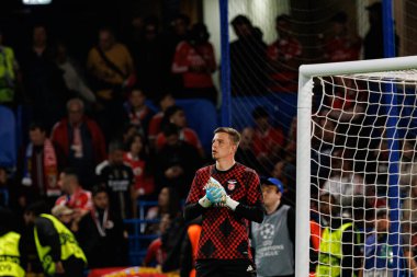 Anatoliy Trubin seen during Champions League league phase game between Chelsea FC and  SL Benfica (Maciej Rogowski/ Ball Raw Images)