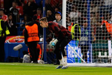 Anatoliy Trubin seen during Champions League league phase game between Chelsea FC and  SL Benfica (Maciej Rogowski/ Ball Raw Images)