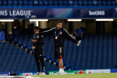 Vangelis Pavlidis seen during Champions League league phase game between Chelsea FC and  SL Benfica (Maciej Rogowski/ Ball Raw Images)