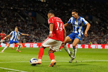 Vangelis Pavlidis and Alberto Costa Baio seen during Liga Portugal game between teams of FC Porto and SL Benfica at Estadio do Dragao (Maciej Rogowski/Ball Raw Images)