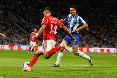 Vangelis Pavlidis and Alberto Costa Baio seen during Liga Portugal game between teams of FC Porto and SL Benfica at Estadio do Dragao (Maciej Rogowski/Ball Raw Images)