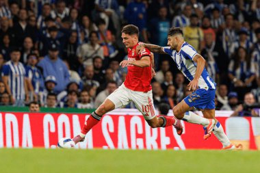 Georgiy Sudakov and Alan Varela seen during Liga Portugal game between teams of FC Porto and SL Benfica at Estadio do Dragao (Maciej Rogowski/Ball Raw Images)