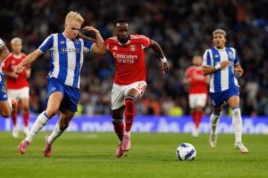Victor Froholdt and Dodi Lukebakio seen during Liga Portugal game between teams of FC Porto and SL Benfica at Estadio do Dragao (Maciej Rogowski/Ball Raw Images)