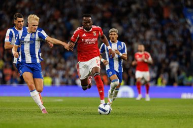 Victor Froholdt and Dodi Lukebakio seen during Liga Portugal game between teams of FC Porto and SL Benfica at Estadio do Dragao (Maciej Rogowski/Ball Raw Images)