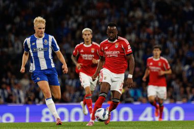Victor Froholdt and Dodi Lukebakio seen during Liga Portugal game between teams of FC Porto and SL Benfica at Estadio do Dragao (Maciej Rogowski/Ball Raw Images)