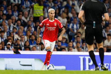 Enzo Barrenechea seen during Liga Portugal game between teams of FC Porto and SL Benfica at Estadio do Dragao (Maciej Rogowski/Ball Raw Images)