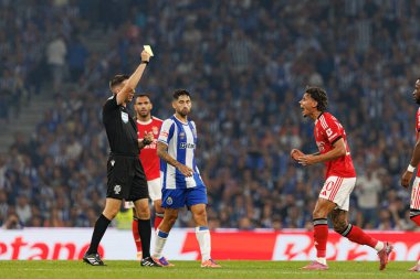Miguel Nogueira, Alan Varela and Richard Rios seen during Liga Portugal game between teams of FC Porto and SL Benfica at Estadio do Dragao (Maciej Rogowski/Ball Raw Images)