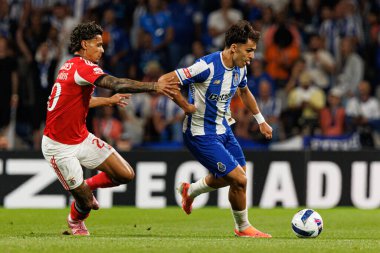 Richard Rios and Gabi Veiga Novas seen during Liga Portugal game between teams of FC Porto and SL Benfica at Estadio do Dragao (Maciej Rogowski/Ball Raw Images)