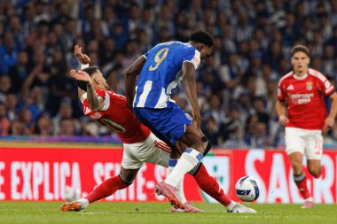 Nicolas Otamendi and Samu seen during Liga Portugal game between teams of FC Porto and SL Benfica at Estadio do Dragao (Maciej Rogowski/Ball Raw Images)