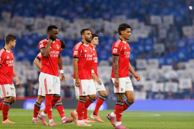 Dodi Lukebakio, Vangelis Pavlidis and Rcihard Rios seen during Liga Portugal game between teams of FC Porto and SL Benfica at Estadio do Dragao (Maciej Rogowski/Ball Raw Images)