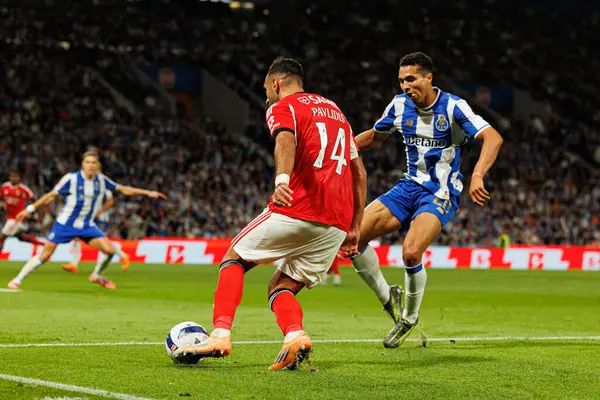 Vangelis Pavlidis and Alberto Costa Baio seen during Liga Portugal game between teams of FC Porto and SL Benfica at Estadio do Dragao (Maciej Rogowski/Ball Raw Images)