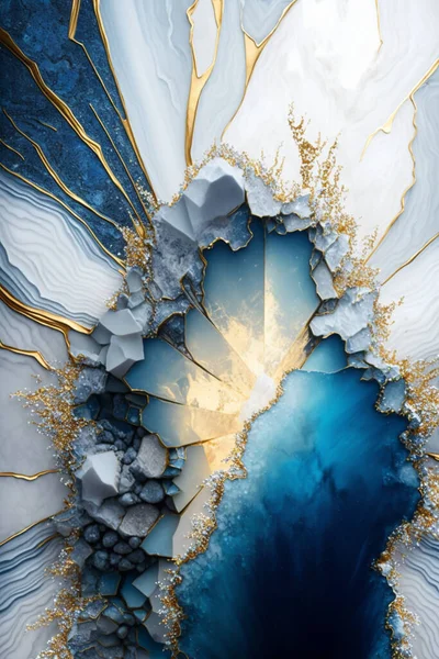 Experience Beauty Abstract Art Stunning Photo Perfect Combination White Blue 图库图片