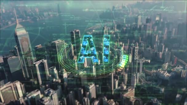 Explore Mundo Vanguardia Inteligencia Artificial Con Este Vídeo Visualmente Impresionante — Vídeo de stock