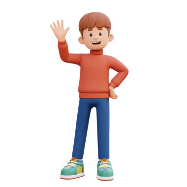 El sallayan çocuğun 3 boyutlu görüntüsü.