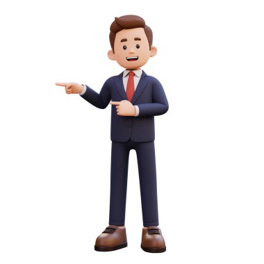 Üç boyutlu bir çizgi film karakteri. Çizgi film karakteri..