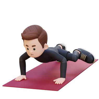 3 boyutlu kalas yapan bir adam.