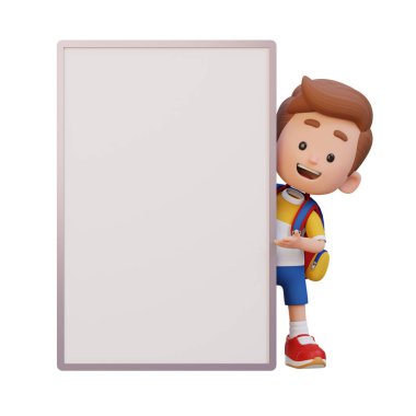 Tahtalı 3 boyutlu çocuk.