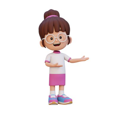 Hoparlörlü küçük kız