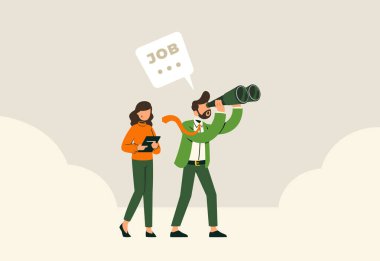 İş Arama Stratejisi: Dürbünlü Adam Fırsatlar Arıyor