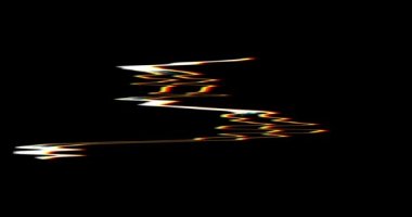 10 'dan 0' a geri sayım zamanı. Siyah arkaplanda geçiş arızası yer değiştirme