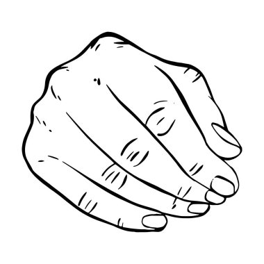 El çizimi çizimi çizim vektör çizimi sanatı