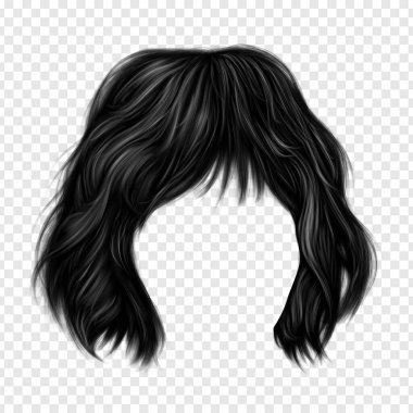 Bangin bob saç kesimi png ücretsiz el boyası illüstrasyon