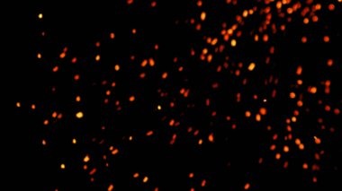 Yüzen közler arka planda şeffaf PNG kıvılcımları oluşturur. Resimleri kaplamak için matlık veya ekran kipi kullanımı.