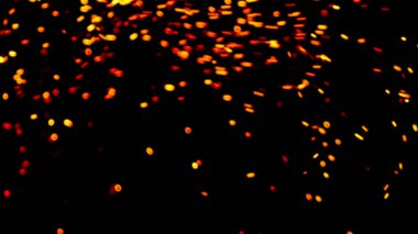 Yüzen közler arka planda şeffaf PNG kıvılcımları oluşturur. Resimleri kaplamak için matlık veya ekran kipi kullanımı.