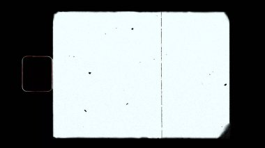 Boş ya da boş süper 8 film tozu ve çizikler. Kaplama için matlık veya ekran kipi kullanımı