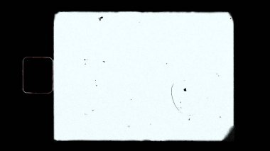 Boş ya da boş süper 8 film tozu ve çizikler. Kaplama için matlık veya ekran kipi kullanımı