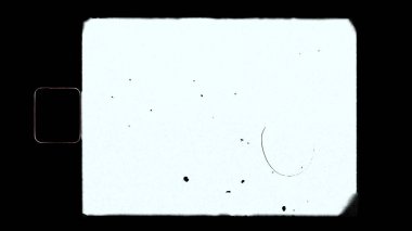 Boş ya da boş süper 8 film tozu ve çizikler. Kaplama için matlık veya ekran kipi kullanımı