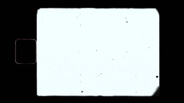 Boş ya da boş süper 8 film tozu ve çizikler. Kaplama için matlık veya ekran kipi kullanımı