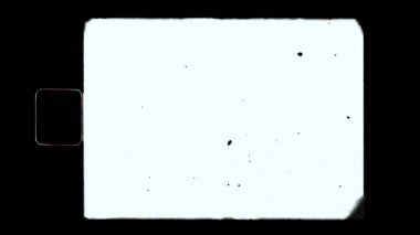 Boş ya da boş süper 8 film tozu ve çizikler. Kaplama için matlık veya ekran kipi kullanımı