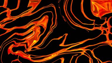 Taş ve lav tasviri. Soyut alev sıvı krom metal etkisi. Doku arka planı. Yüksek çözünürlük