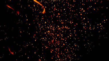 Yüzen közler arka planda şeffaf PNG kıvılcımları oluşturur. Resimleri kaplamak için matlık veya ekran kipi kullanımı.