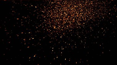 Yüzen közler arka planda şeffaf PNG kıvılcımları oluşturur. Resimleri kaplamak için matlık veya ekran kipi kullanımı.