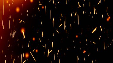 Yüzen közler arka planda şeffaf PNG kıvılcımları oluşturur. Resimleri kaplamak için matlık veya ekran kipi kullanımı.