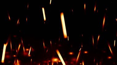 Yüzen közler arka planda şeffaf PNG kıvılcımları oluşturur. Resimleri kaplamak için matlık veya ekran kipi kullanımı.