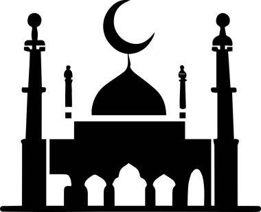 İslami sanat tasarımı çizim silüeti