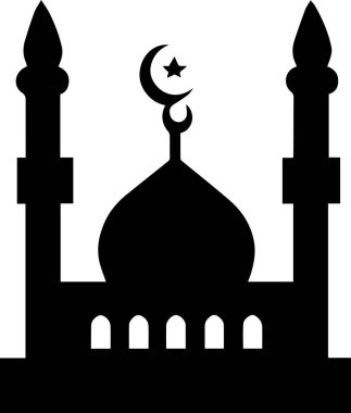 İslami sanat tasarımı çizim silüeti