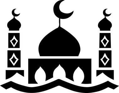 İslami sanat tasarımı çizim silüeti