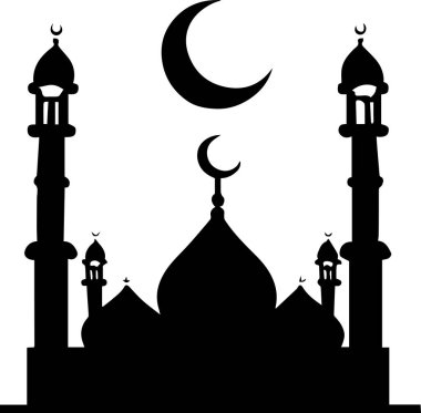 İslami sanat tasarımı çizim silüeti
