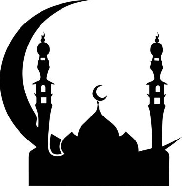 İslami sanat tasarımı çizim silüeti