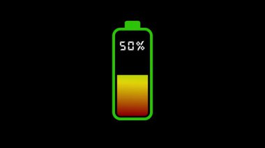 Pil seviyesi göstergesi. vektör illüstrasyonu