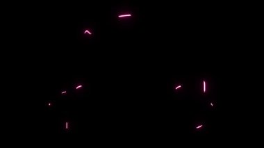 Parlayan neon ikonu. vektör