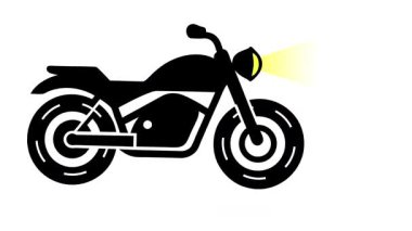 motosiklet simgesi vektör illüstrasyon tasarımı